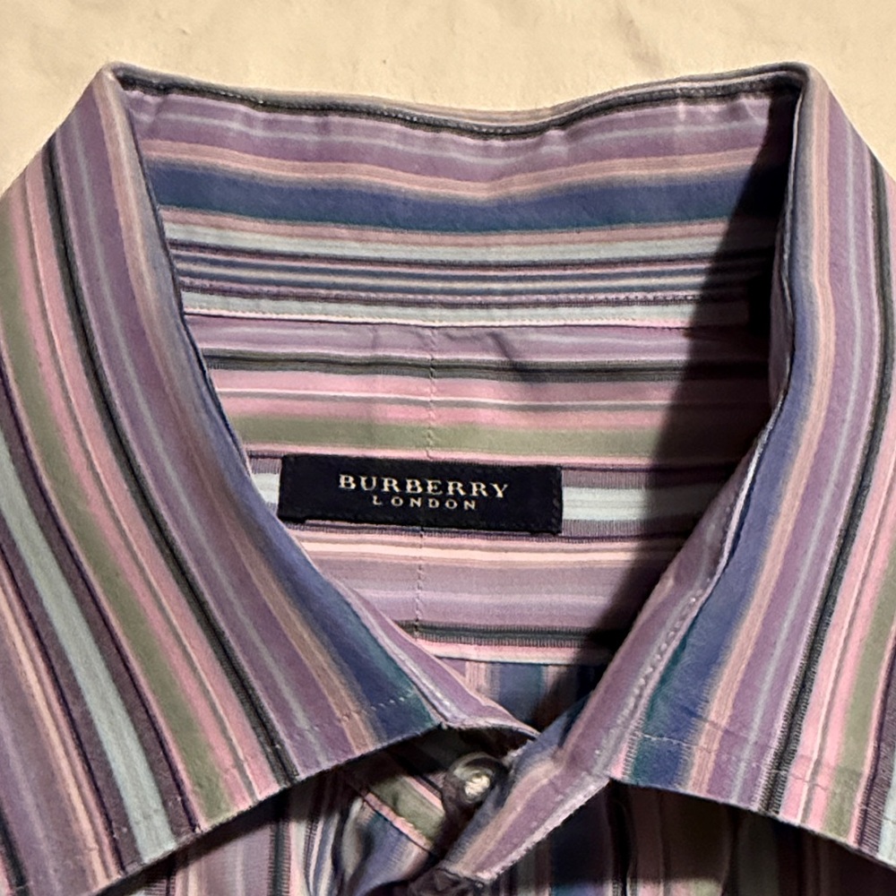 Burberry Multicolor Striped Dress Shirt - Picture 3 of 5